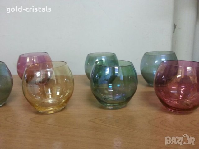 Стъклени чаши чашки за аперитив, снимка 3 - Антикварни и старинни предмети - 22081517