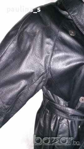 Луксозно кожено манто / яке  "G I I I"-genuine leather, естествена кожа / голям размер , снимка 6 - Палта, манта - 16982330