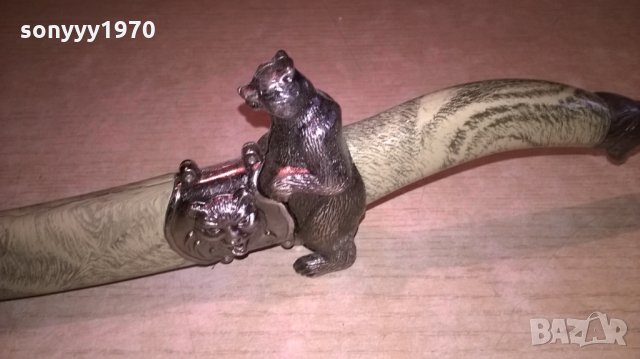 Сувенирен нож с ножница-мечок-35х9см-внос швеицария, снимка 11 - Колекции - 23655174