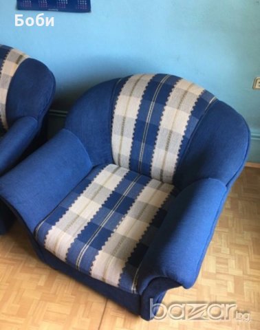 Диван с два фотьойла, снимка 2 - Дивани и мека мебел - 19682812
