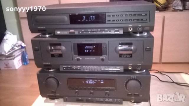 philips receiver+philips deck+philips cd-като нови уреди-swiss, снимка 5 - Ресийвъри, усилватели, смесителни пултове - 24630375