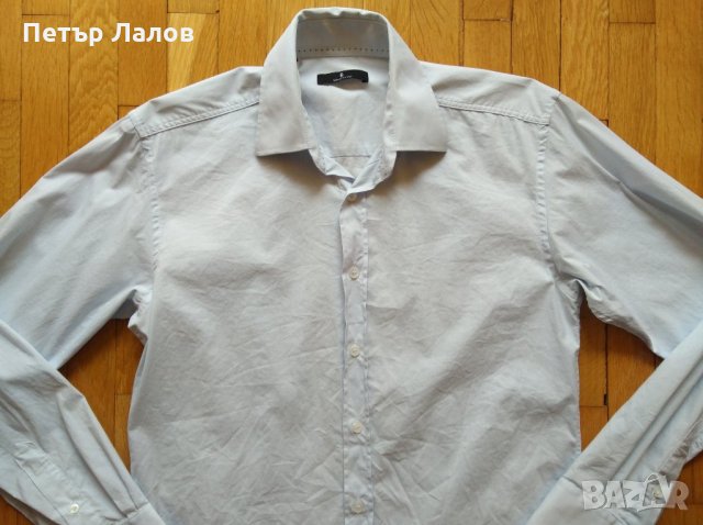 Намалена SELECTED светлосиня риза мъжка, снимка 3 - Ризи - 24859732