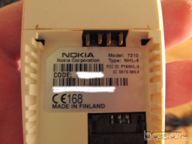 Телефон с копчета NOKIA 7210, нокиа 7210 модел 2002 г. - MADE IN FINLAND - работещ , снимка 5 - Nokia - 19878295