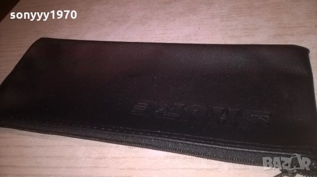 shure-кожен калъф с цип за профи микрофон-21х10см, снимка 4 - Микрофони - 24920149