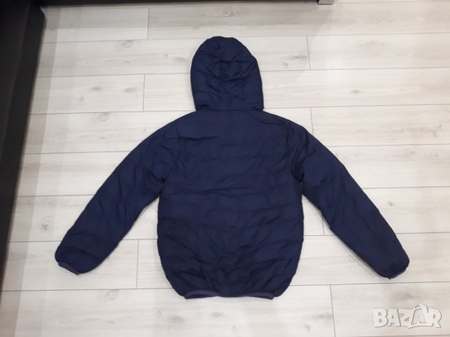 Детско тъмно синьо яке унисекс с качулка марка Zhong Fu, снимка 3 - Детски якета и елеци - 23570086