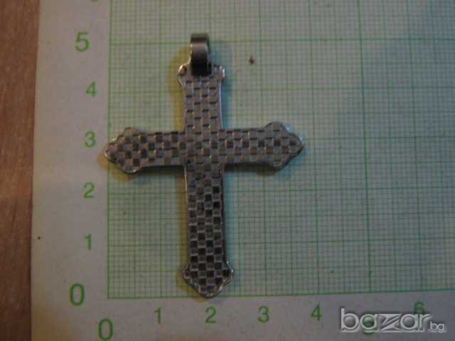 Кръст имитационна бижутерия - 11,2 гр., снимка 2 - Колиета, медальони, синджири - 8042935