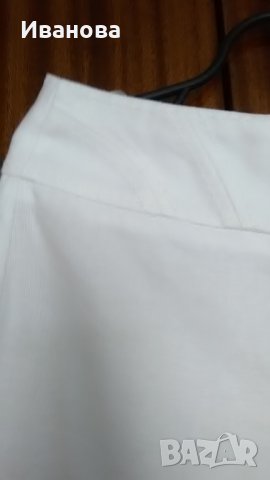 Нов бял панталон + подарък перлена гривна, снимка 11 - Панталони - 25179546