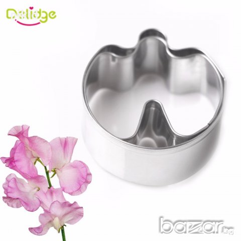 цвят сладък грах 2 части метални резци направа на цвете украса декорация торта шоколад фондан, снимка 2 - Кухненски принадлежности - 18573336