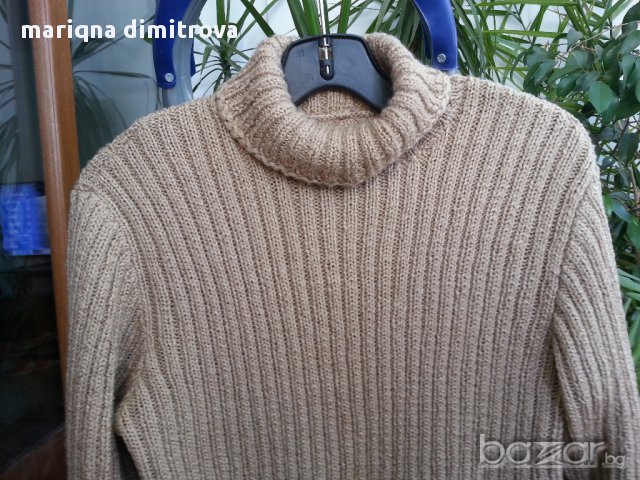 дамско ръчно плетено поло, снимка 4 - Блузи с дълъг ръкав и пуловери - 11449020