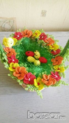 Великденска кошница за яйца, снимка 4 - Декорация за дома - 20952039