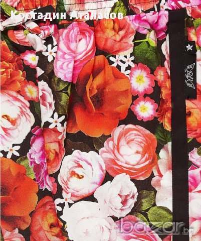 Baby K флорален дизайнерски летен панталон 5-6 години, снимка 3 - Детски панталони и дънки - 17973597