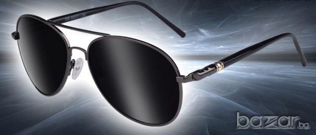 Мъжки Слънчеви Очила -  Aviator (Gun)