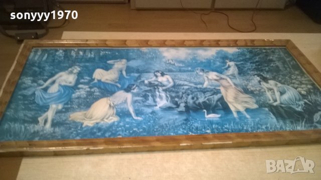 картина за стена-стъкло и дървена рамка-82х40см, снимка 4 - Колекции - 25420074