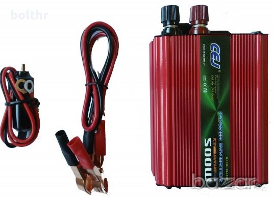 Висококачествен Инвертор на напрежение CEJ 12V - 220V 500W, снимка 3 - Аксесоари и консумативи - 17491292