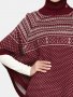 Ново плетено дамско пончо G Star Snow ponch knit s/less оригинал, снимка 1 - Туники - 12147262