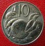 10 цента 1979 FAO, Острови Кук, снимка 1 - Нумизматика и бонистика - 12107611