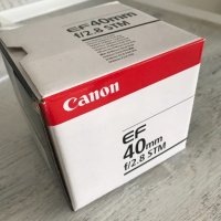 Обектив Canon EF 40mm, снимка 3 - Обективи и филтри - 25420140