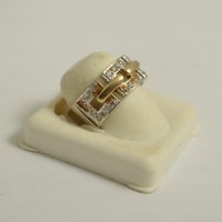 златен пръстен 43561-3, снимка 3 - Пръстени - 23694740