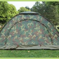 Нова четириместна камофлажна палатка с комарник 208;208/145см , снимка 2 - Палатки - 18593645
