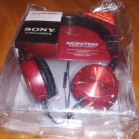 sony headphones-red-нови в кутия, снимка 3 - Слушалки и портативни колонки - 21678935