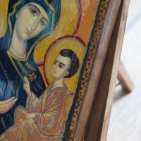 Икона на света Богородица с Младенеца , снимка 5 - Икони - 25651784