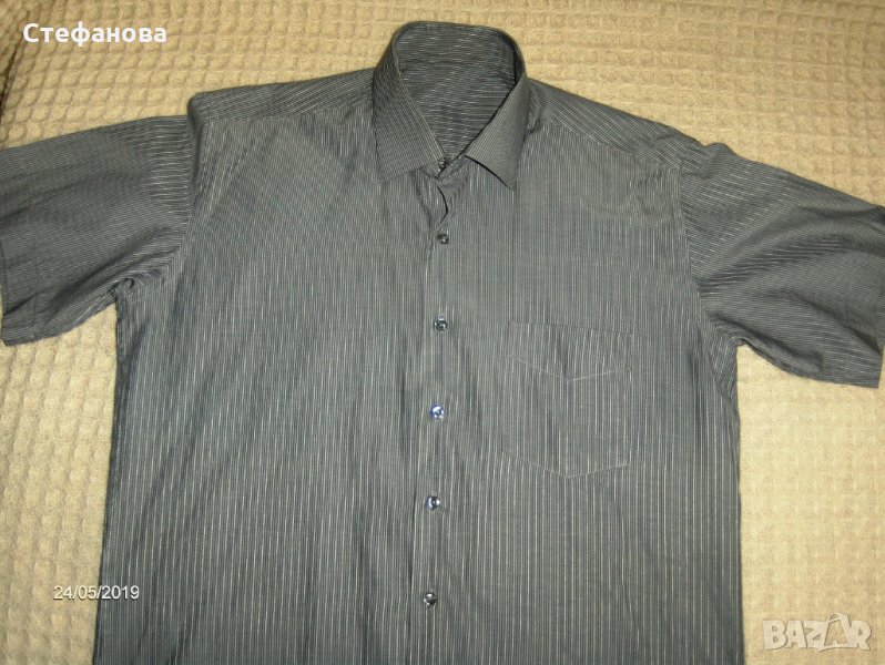 Мъжка риза с къс ръкав, снимка 1