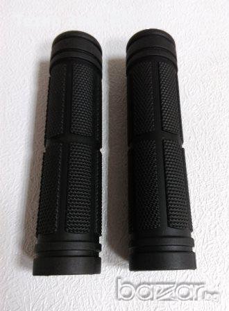 Грипове/ръкохватки за велосипедно кормило, гумени, черни., снимка 1
