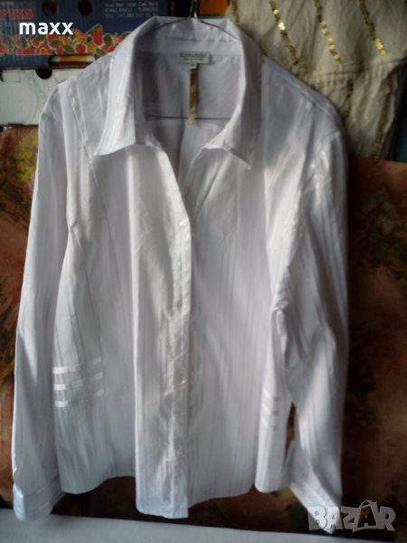 Бяла блуза Gina Laura collection  2XL, снимка 1