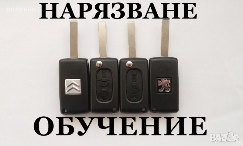 Ключ за Пежо/Peugeot 207/208/307/308/408 и Ситроен/Citroen C2 C3 C4 C5, снимка 1