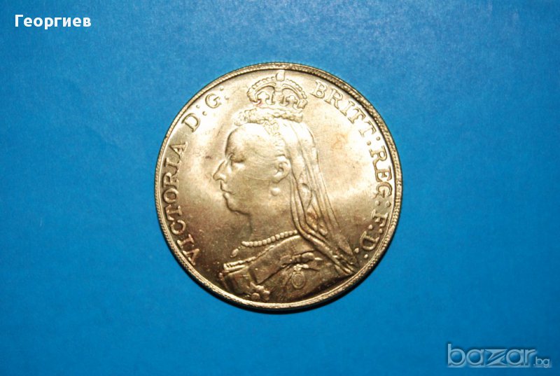 Суверен Великобритания 1891 ВИКТОРИЯ, снимка 1