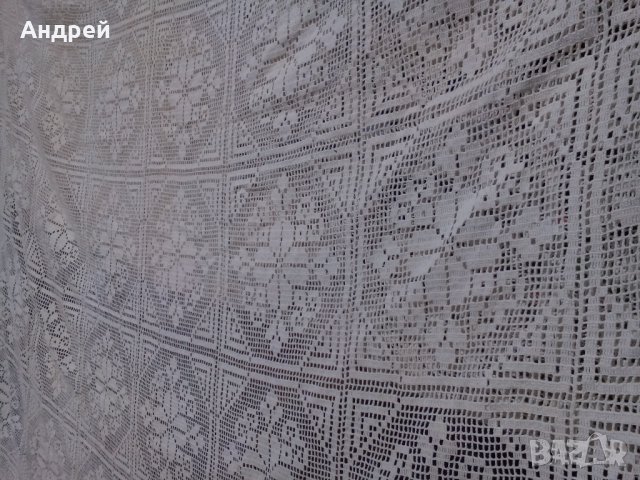 Стара плетена покривка за легло #2, снимка 4 - Антикварни и старинни предмети - 22947710