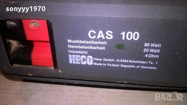 Heco cas 100-2x80w/4ohm-2 броя-внос швеицария, снимка 12 - Тонколони - 25176508