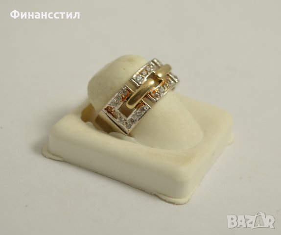 златен пръстен 43561-3, снимка 3 - Пръстени - 23694740