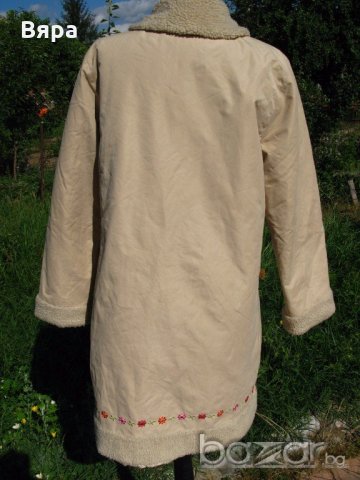 Палто с бродерия цветя!Подходящо за носия и не само!, снимка 4 - Палта, манта - 18761228