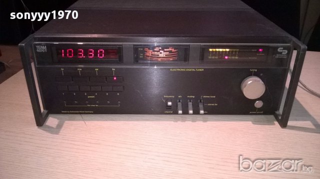 schneider team-6070t hi-fi retro tuner-внос швеицария, снимка 2 - Ресийвъри, усилватели, смесителни пултове - 12728438