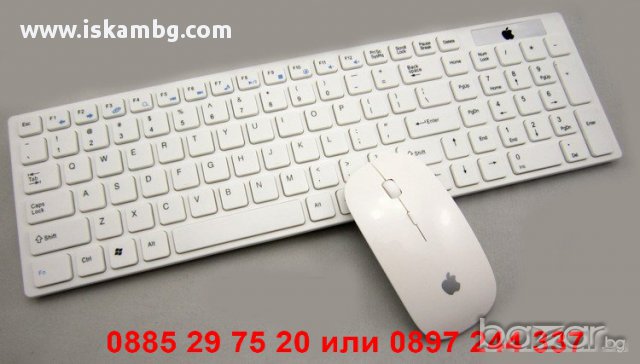 Безжична клавиатура и мишка (Apple), снимка 2 - Клавиатури и мишки - 12244814