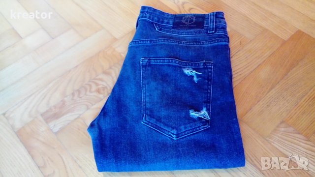 zara man jeans оригинал размер 32 мъжки дънки zara skinny fit вталени тъмно сиви, снимка 9 - Дънки - 22463076