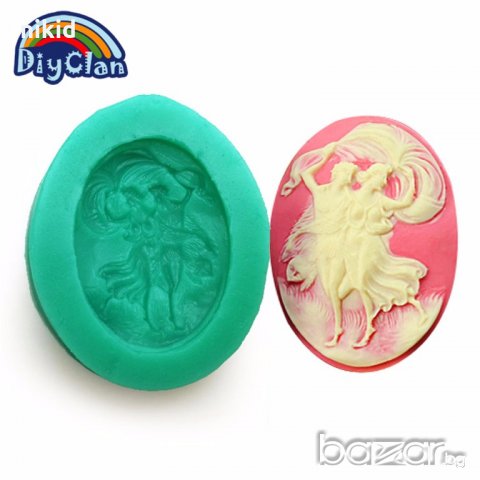 овал двойка с шал в танц силиконов молд форма за украса с фондан и др торта сладки