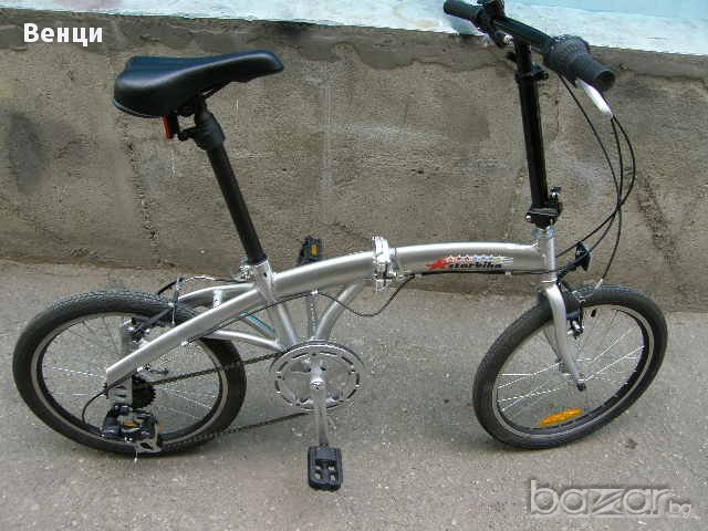 Нов алуминиев велосипед-тристранно сгъваем.