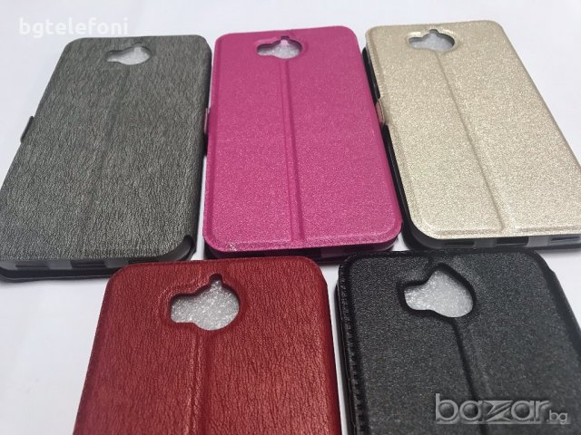 Huawei Y6 2017 калъф тип тефтер със силиконово легло, снимка 11 - Калъфи, кейсове - 19760417