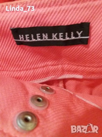Дам.пола-"HELEN KELLY"-/памук+полиестер/,цвят-диня. Закупена от Италия., снимка 7 - Поли - 21942579