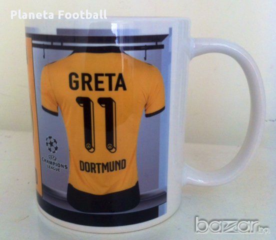 Уникална Фен Чаша На Борусия Дортмунд С Ваше Име И Номер! Borussia Dortmund сезон 2025/26, снимка 6 - Фен артикули - 8526520