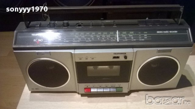 Telefunken rc-740 cassette/radio recorder-внос швеицария, снимка 6 - Радиокасетофони, транзистори - 15280891