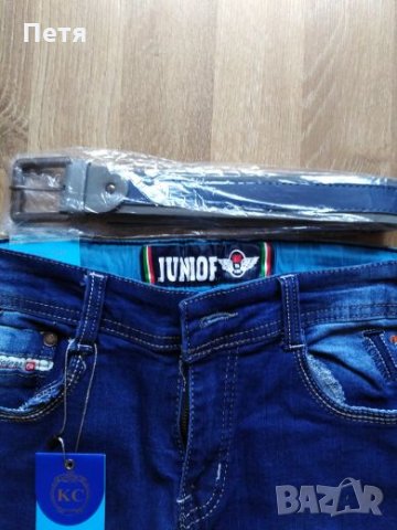 Нови дънки с етикета подарък колан, снимка 6 - Детски панталони и дънки - 24068901