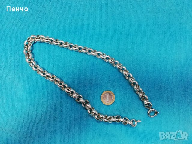 Чисто нов почистен излъскан запазен сребърен ланец с печат 925 масивен синджир 113 грама сребро, снимка 7 - Колиета, медальони, синджири - 21994081