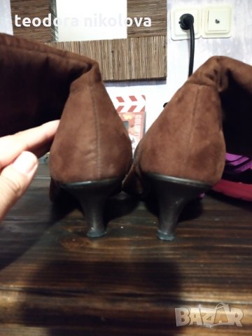 Дамски боти велур, снимка 2 - Дамски боти - 22902579