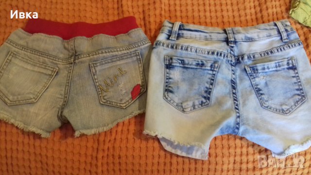 2 чифта дънкови панталонки, снимка 2 - Детски панталони и дънки - 25482898