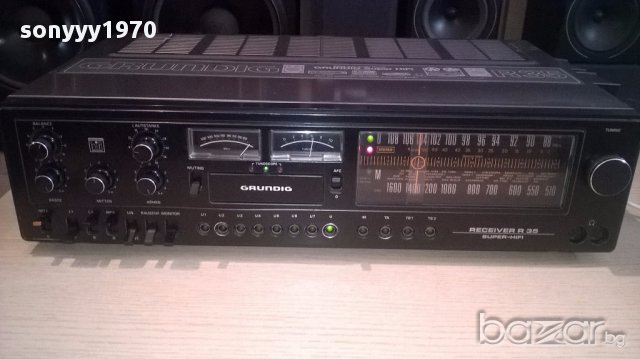 Grundig super hifi r35-receiver-made in germany-внос швеицария, снимка 2 - Ресийвъри, усилватели, смесителни пултове - 13284571