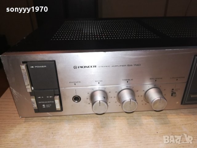 pioneer sa-740 amplifier-made in japan-внос франция, снимка 5 - Ресийвъри, усилватели, смесителни пултове - 21575366
