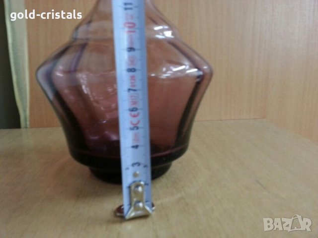 гарафа цветно стъкло, снимка 7 - Антикварни и старинни предмети - 25516954